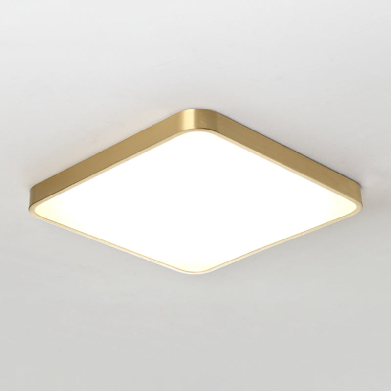 Gold Ceiling Light Fixture Modernism LED Flush Mount for Bedroom