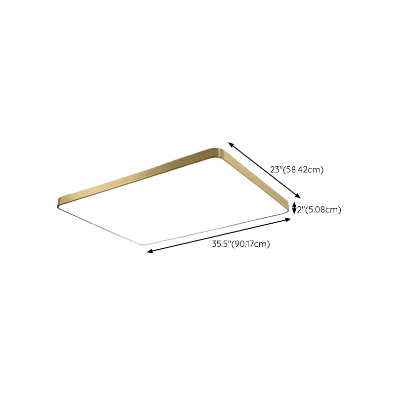 Gold Ceiling Light Fixture Modernism LED Flush Mount for Bedroom