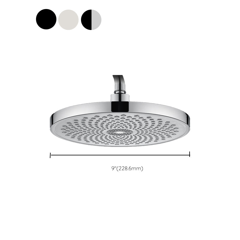 Round Fixed Shower Metal Modern Shower Head Combo Head for Bathroom