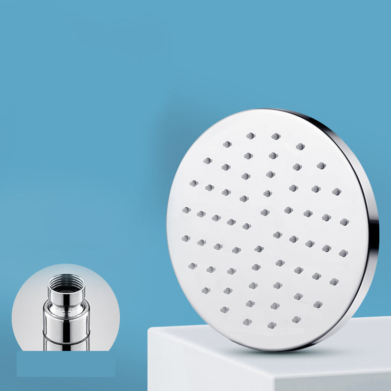 Metal Shower Head Combo Contemporary Round Fixed Shower Head for Bathroom