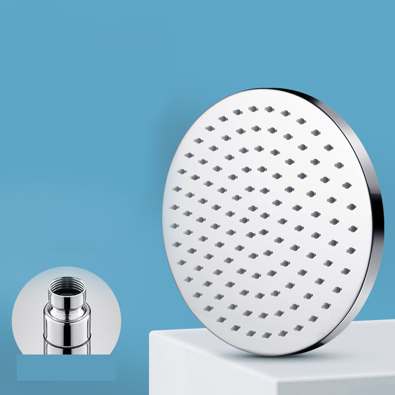 Metal Shower Head Combo Contemporary Round Fixed Shower Head for Bathroom