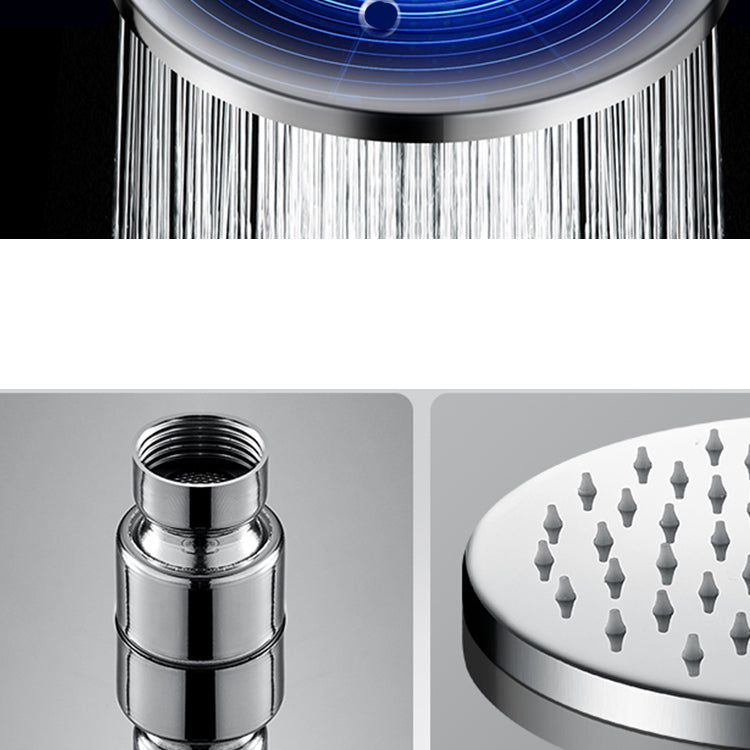 Metal Shower Head Combo Contemporary Round Fixed Shower Head for Bathroom