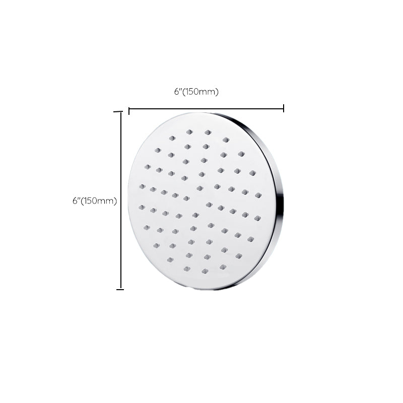 Metal Shower Head Combo Contemporary Round Fixed Shower Head for Bathroom