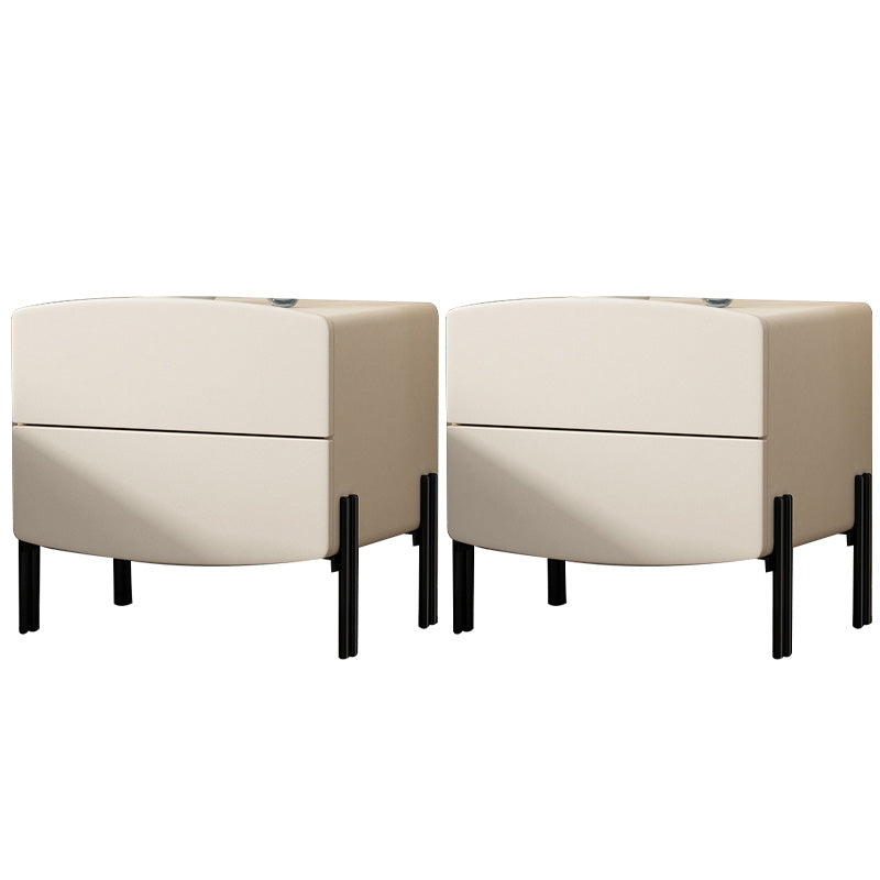 Contemporary Kids Nightstand Solid Wood Nightstands with Drawers