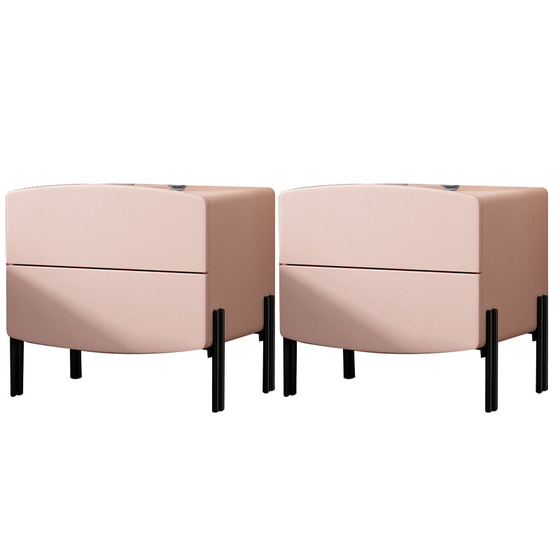 Contemporary Kids Nightstand Solid Wood Nightstands with Drawers