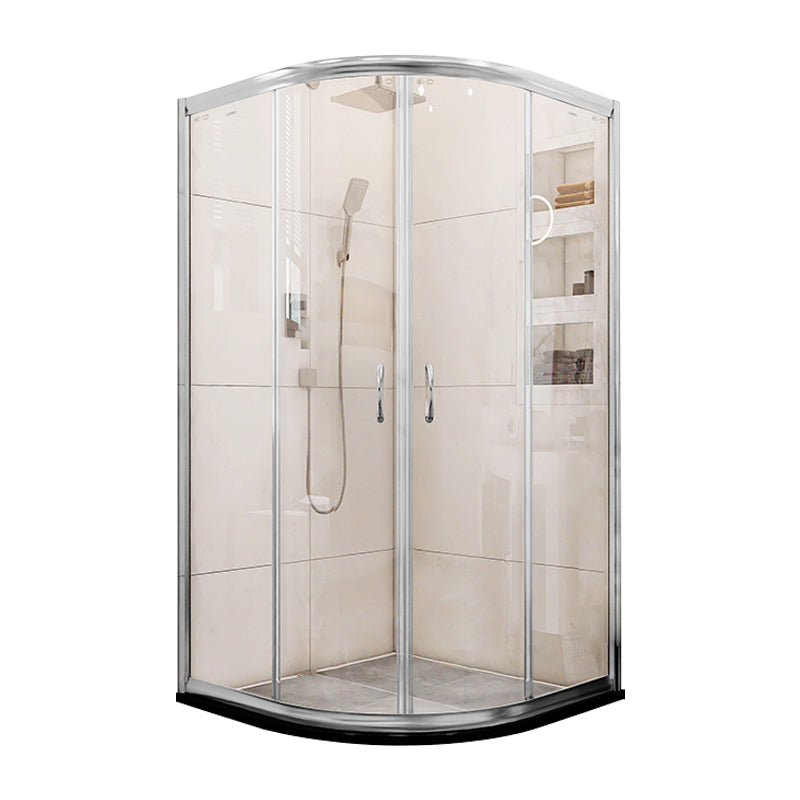 Double Sliding Stainless Steel Shower Enclosure Framed Clear Shower Enclosure