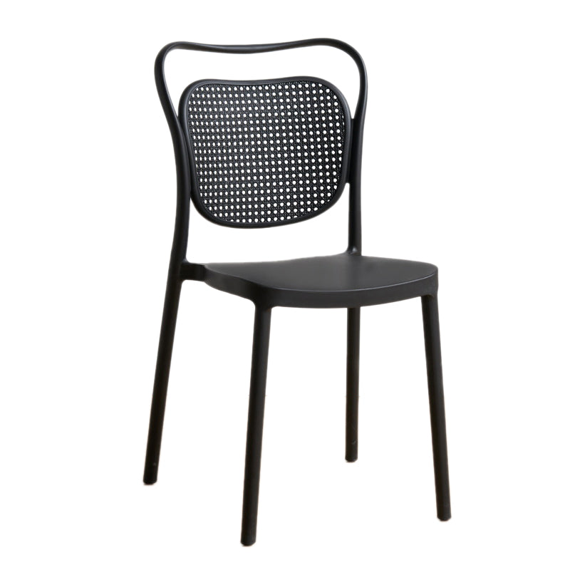 Plastic Outdoors Dining Chairs Modern Stacking Indoor-Outdoor Chair