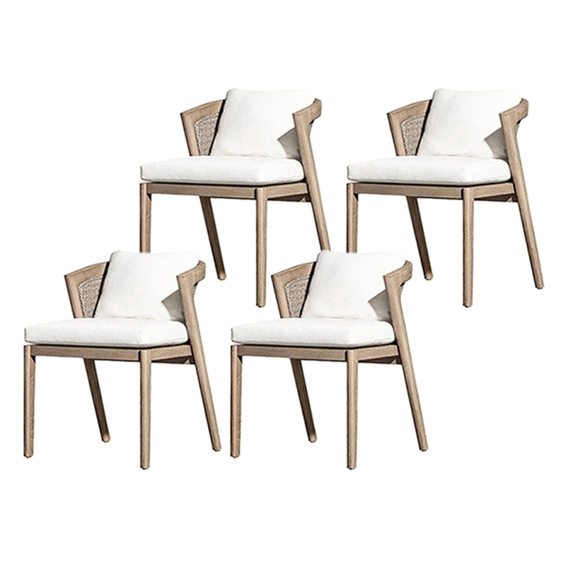 Modern Outdoors Dining Chairs Stacking Patio Dining Chair Water Repellent