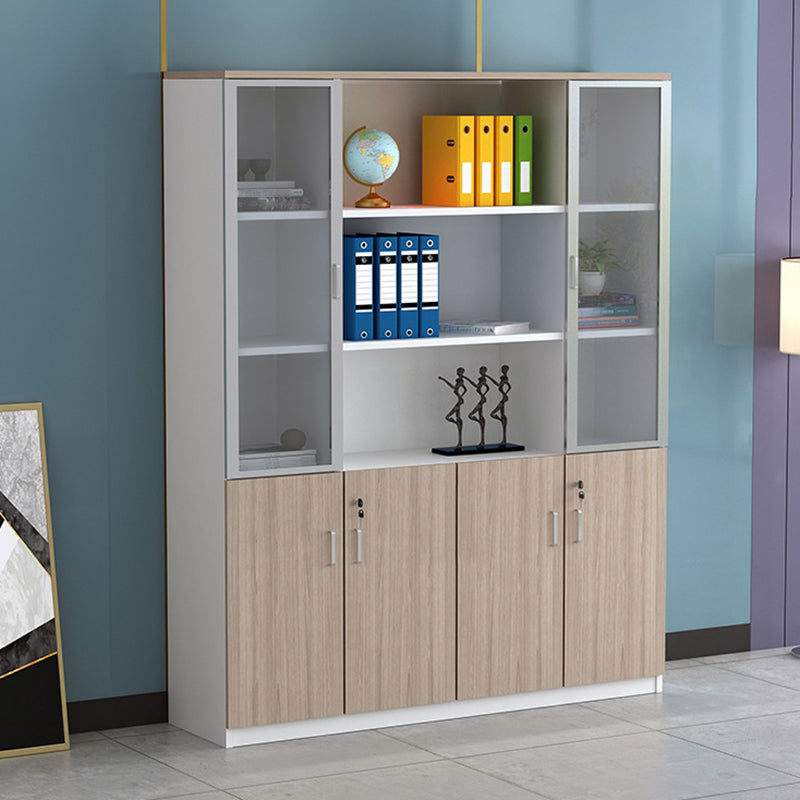 Modern Style Lateral Filing Cabinet Wood Filing Cabinet with Lock and Storage