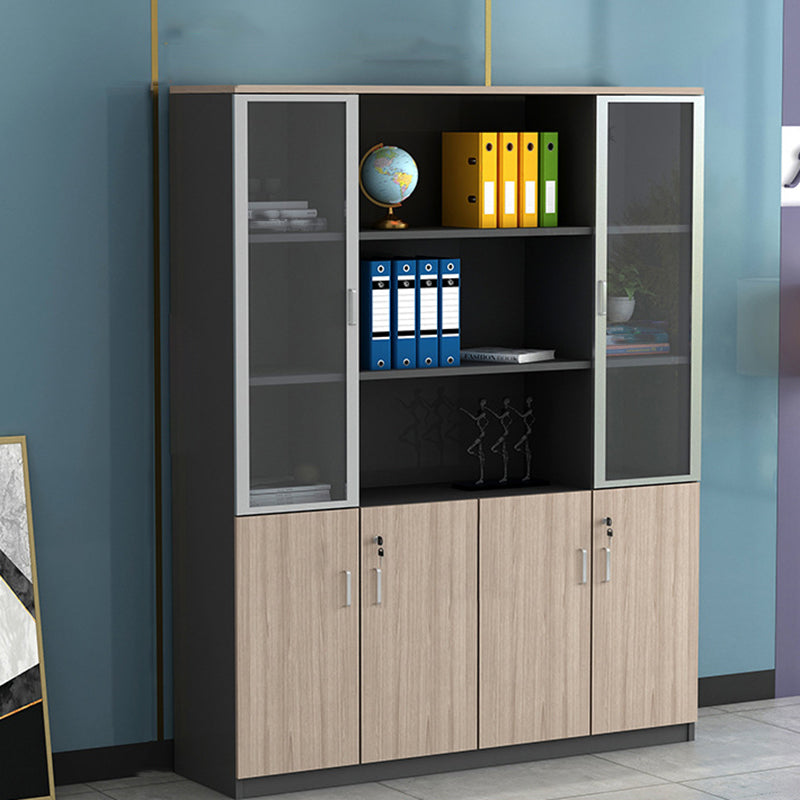 Modern Style Lateral Filing Cabinet Wood Filing Cabinet with Lock and Storage