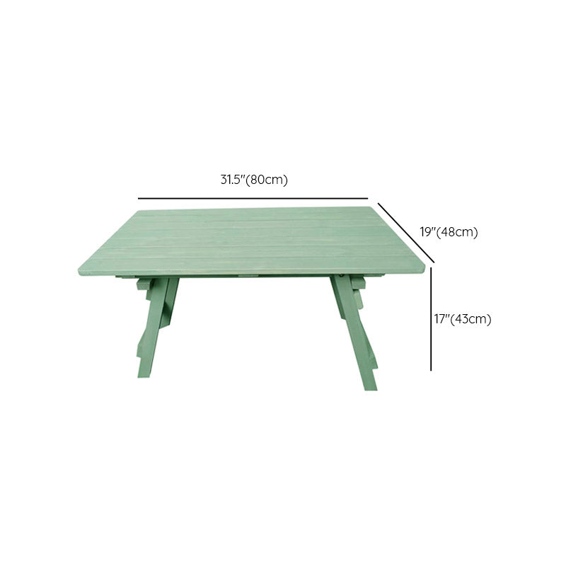 Solid Wood Dining Table Rectangle Contemporary Camping Table