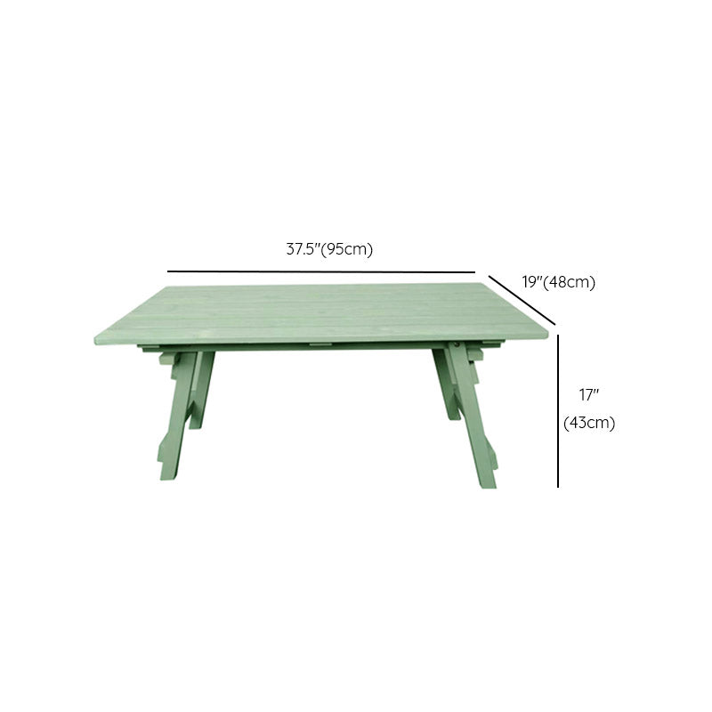 Solid Wood Dining Table Rectangle Contemporary Camping Table