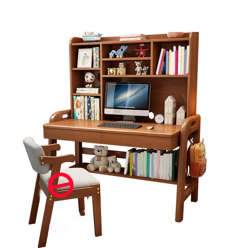 Wooden Kids Desk Writing Desk Adjustable Kids Desk with Drawer