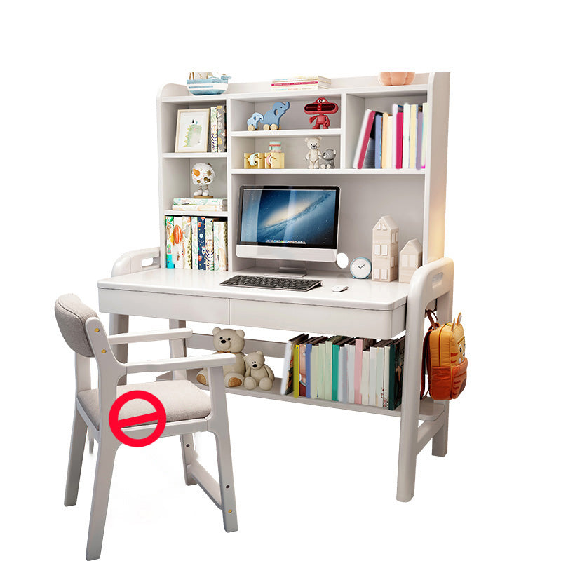 Wooden Kids Desk Writing Desk Adjustable Kids Desk with Drawer