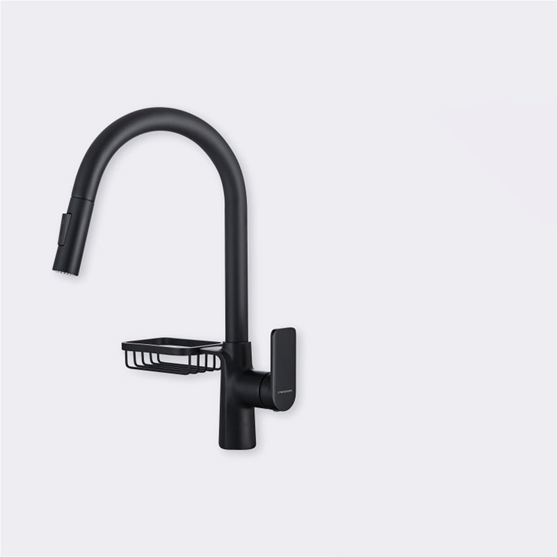 Swivel Spout Kitchen Sink Faucet High Arc with Pull Down Sprayer