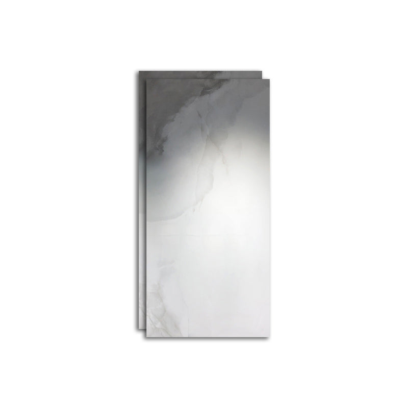 Porcelain Floor and Wall Tile High Gloss Singular Tile with Rectangular Shape