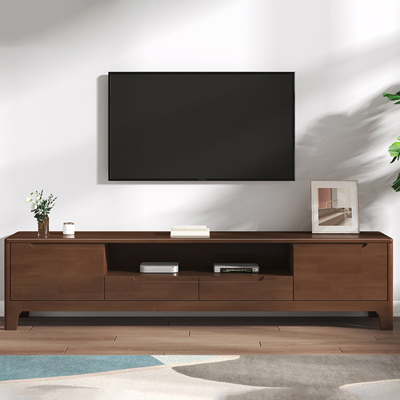 Solid Wood Media Console TV Stand Modern TV Stand Console with Drawers