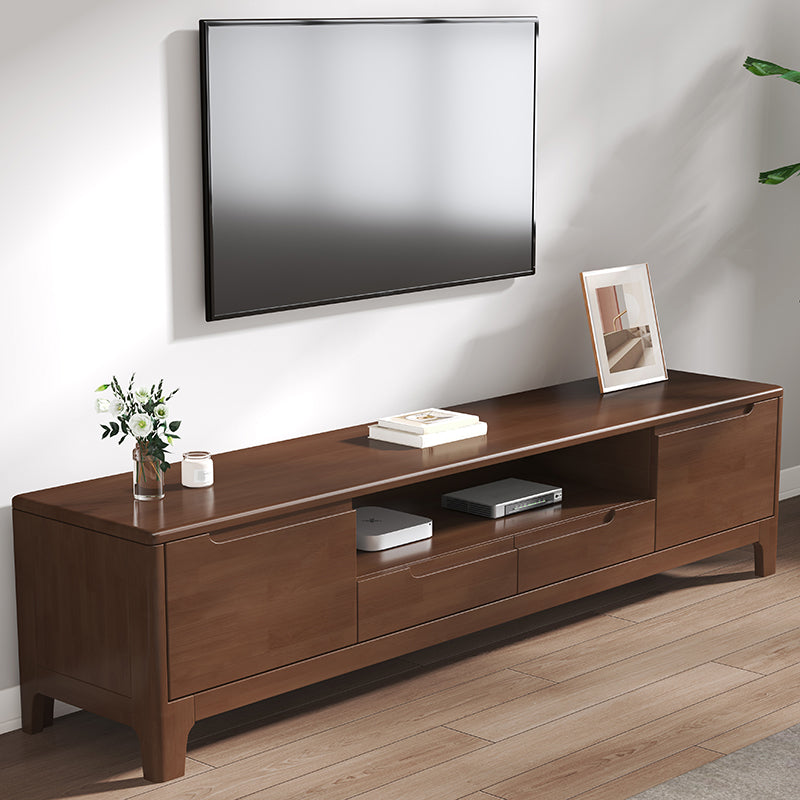 Solid Wood Media Console TV Stand Modern TV Stand Console with Drawers