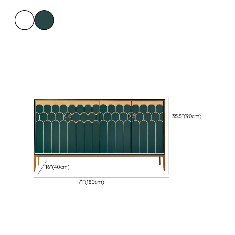 Glam Style Engineered Wood Buffet Table 15.7" Wide Sideboard Cabinet