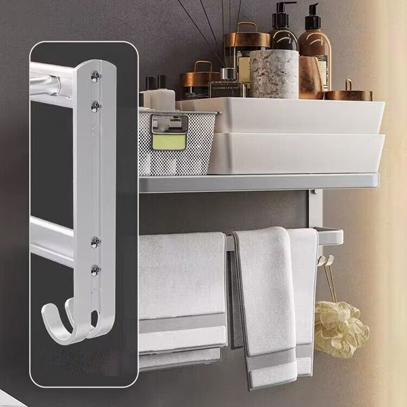 Minimalism Bathroom Hardware Set Stainless Steel Robe Hooks/Towel Bar & Bath Shelf