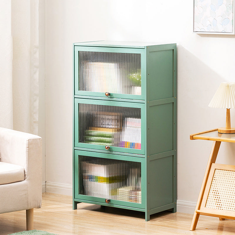 Rectangular Green Cabinet, Modern Standard Accent Cabinet in Green