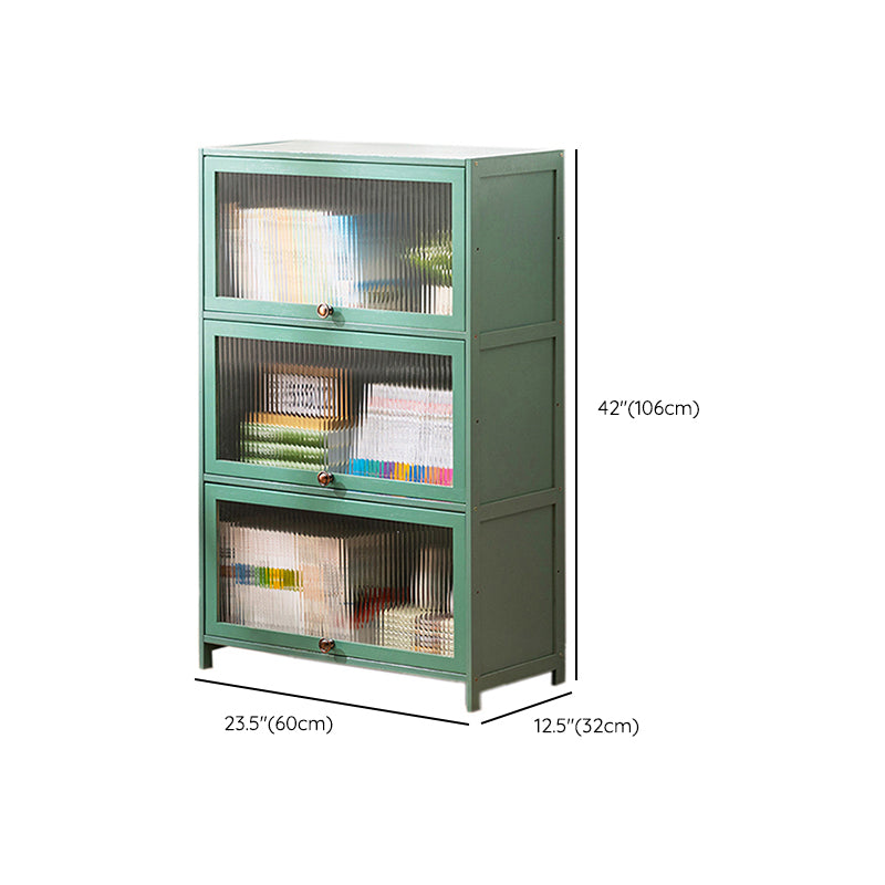 Rectangular Green Cabinet, Modern Standard Accent Cabinet in Green