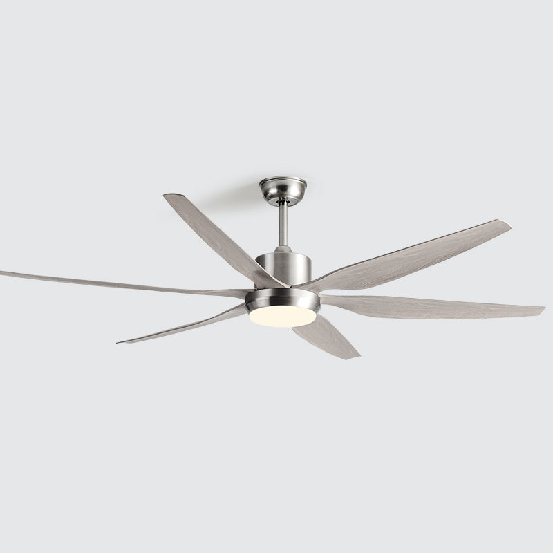 Simple Style LED Ceiling Fan 6-Blade Fan Lighting for Dining Room