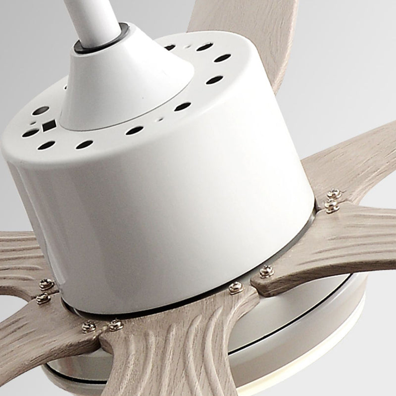 Simple Style LED Ceiling Fan 6-Blade Fan Lighting for Dining Room