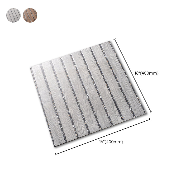 Outdoor Deck Tiles Wooden Stripe Composite Snapping Deck Tiles