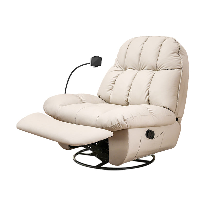 Contemporary Manual Recliner 44" Wide Recliners with Storage