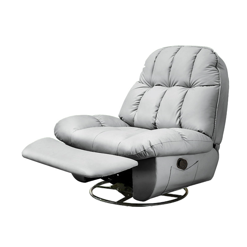 Contemporary Manual Recliner 44" Wide Recliners with Storage