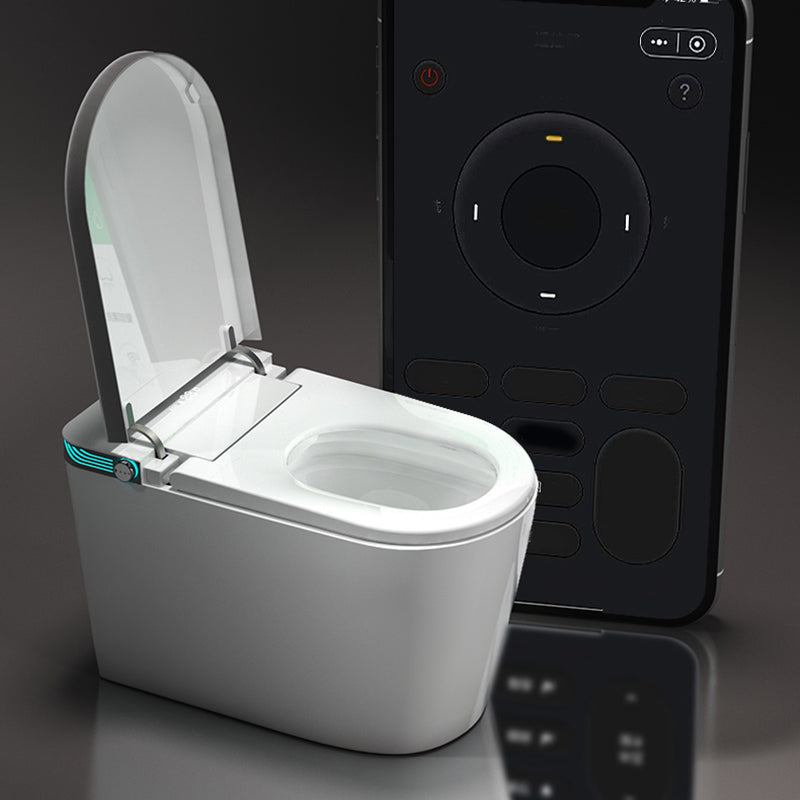White Temperature Control Bidet Elongated Toilet Seat Bidet with Heated Seat