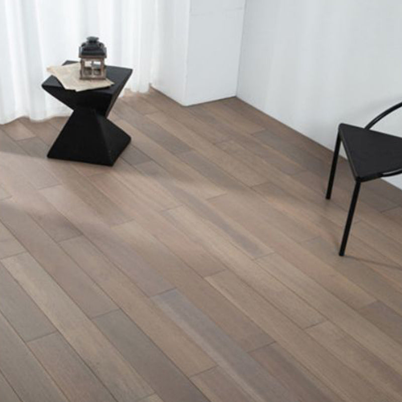 Modern Wooden Wall Planks Wire Brushed Click-Locking Tile Flooring