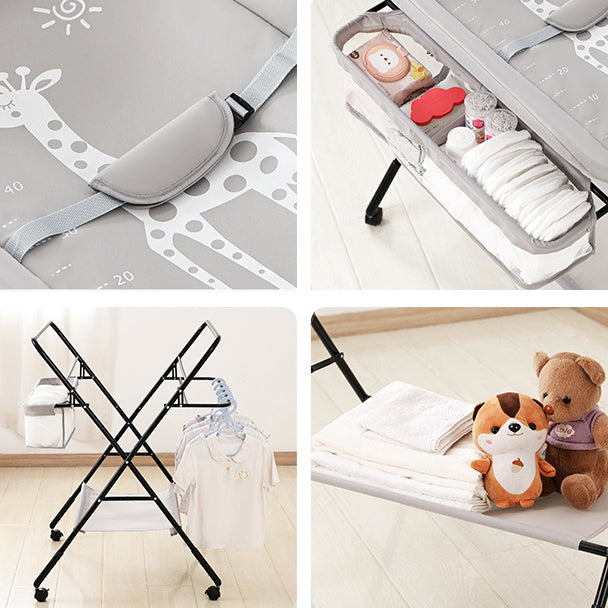 Metal Baby Changing Table Folding and Portable Changing Table