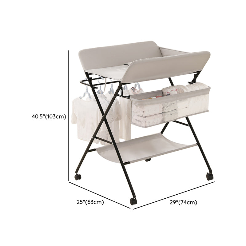 Metal Baby Changing Table Folding and Portable Changing Table