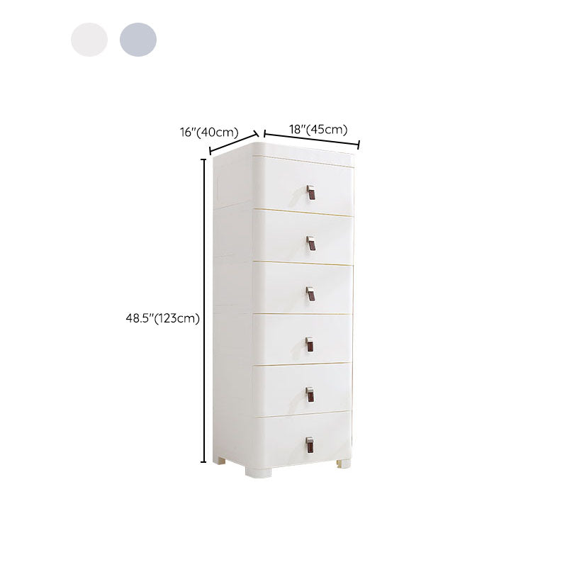 Contemporary Cabinet Plastic Drawers Filing Cabinet for Home and Office