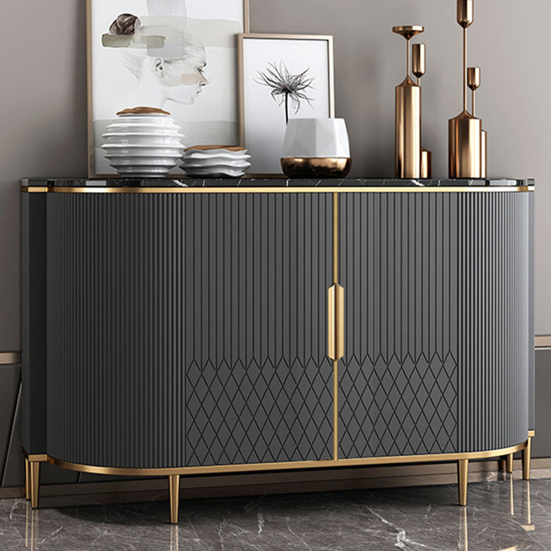 Contemporary Style Engineered Wood Buffet Sideboard Dining Room Credenza