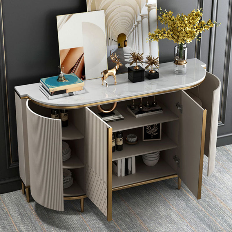 Contemporary Style Engineered Wood Buffet Sideboard Dining Room Credenza