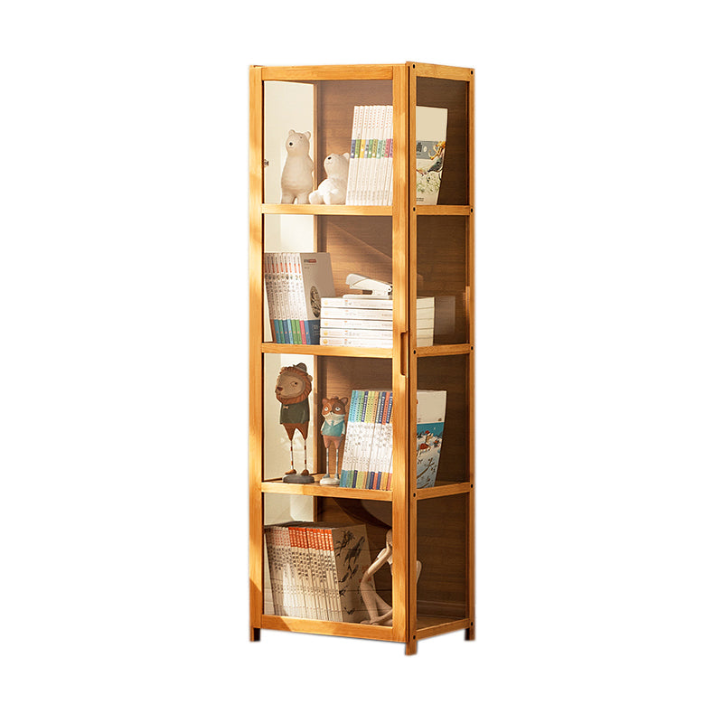 Modern Natural Cabinet, Rectangle Standard Accent Cabinet with Shelves