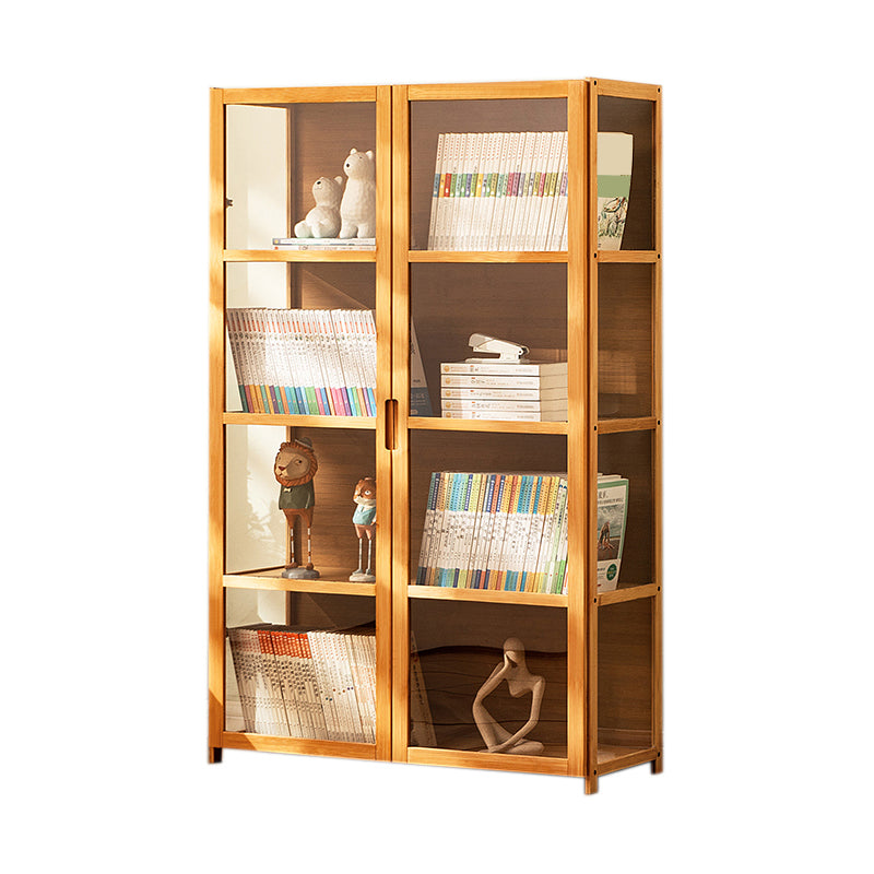 Modern Natural Cabinet, Rectangle Standard Accent Cabinet with Shelves