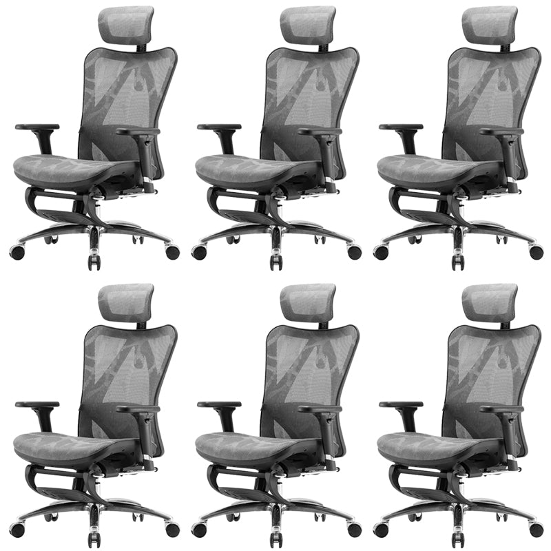 Contemporary Arms Included Task Chair Height Adjustable Desk Chair for Office