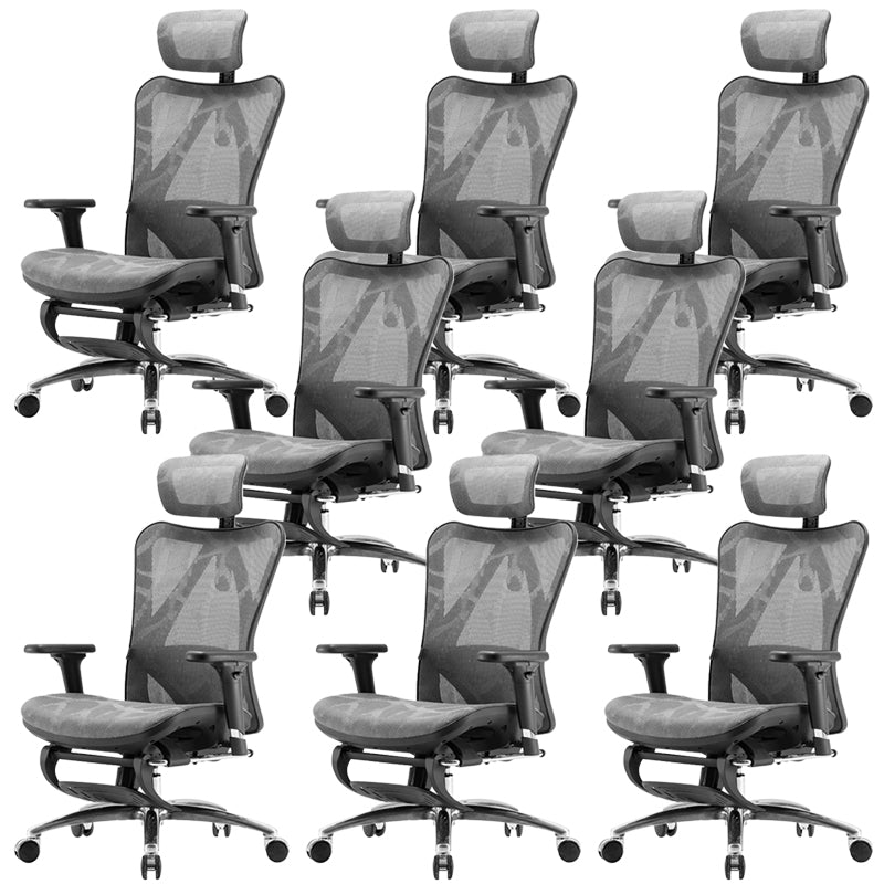 Contemporary Arms Included Task Chair Height Adjustable Desk Chair for Office