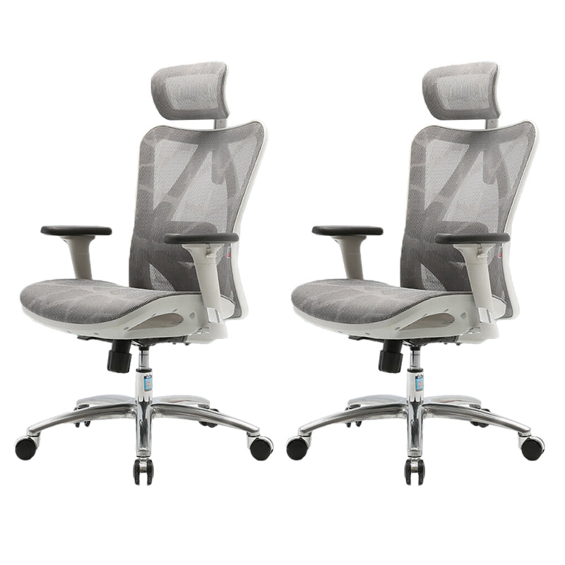 Contemporary Arms Included Task Chair Height Adjustable Desk Chair for Office