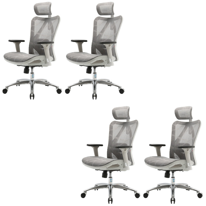 Contemporary Arms Included Task Chair Height Adjustable Desk Chair for Office