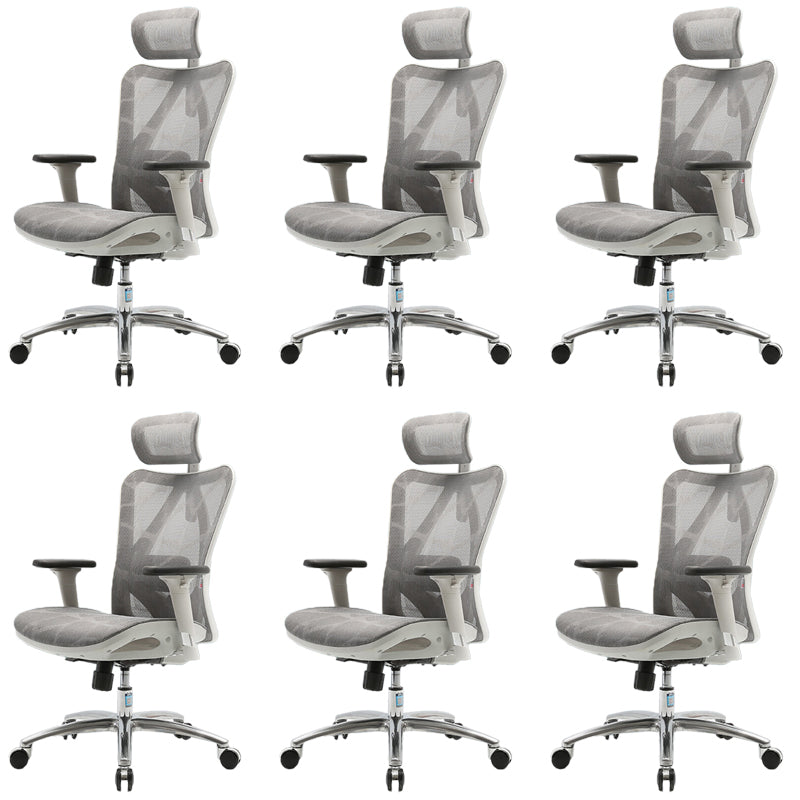 Contemporary Arms Included Task Chair Height Adjustable Desk Chair for Office