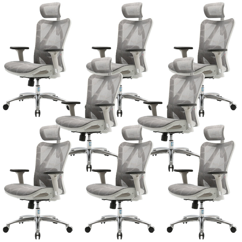 Contemporary Arms Included Task Chair Height Adjustable Desk Chair for Office