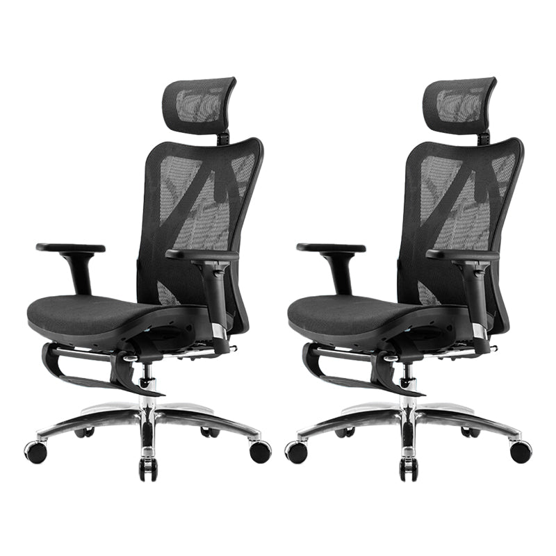 Contemporary Arms Included Task Chair Height Adjustable Desk Chair for Office