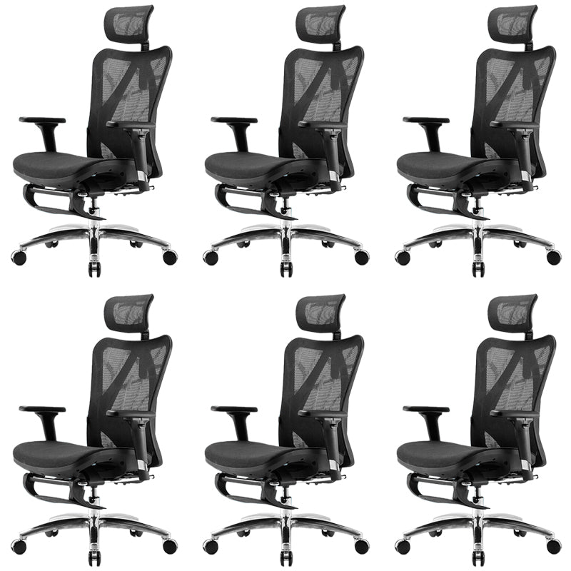 Contemporary Arms Included Task Chair Height Adjustable Desk Chair for Office