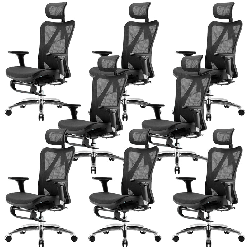 Contemporary Arms Included Task Chair Height Adjustable Desk Chair for Office