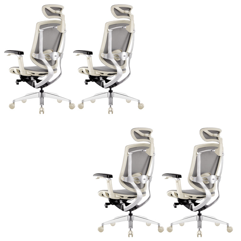 Modern Office Chair Adjustable Seat Height Removable Arms Chair with Wheels